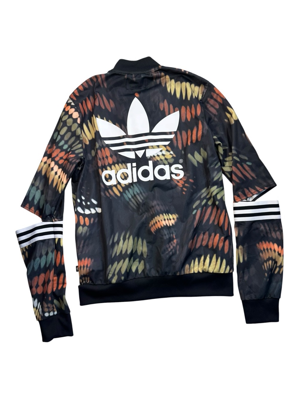 Adidas x Rita Ora Trapeze Cut-Out Sleeve Track Jacket Full Zip Size Small